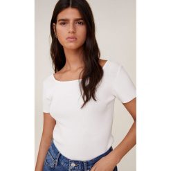 Mango - T-shirt Bausch. Czarne bluzki damskie Mango, s, bez wzorów, z wiskozy, bez kołnierzyka. Za 99,90 zł.