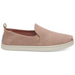 Toms Kobiety Slip-On Bloom Metalowe Juty Dekonstrukcji Alpargata (Rozmiar 38). Szare trampki damskie slip on marki Toms. W wyprzedaży za 252,00 zł.