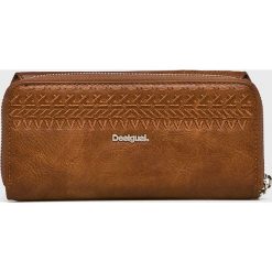 Desigual - Portfel. Brązowe portfele damskie Desigual. Za 149,90 zł.