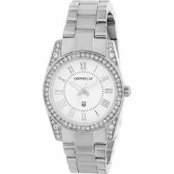 Zegarek kwarcowy w kolorze srebrno-białym. Szare, analogowe zegarki damskie Esprit Watches, ze stali. W wyprzedaży za 227,95 zł.
