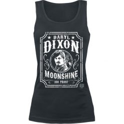 The Walking Dead Daryl Dixon - Moonshine Top damski czarny. Czarne topy damskie The Walking Dead, l, bez wzorów, bez kołnierzyka. Za 74,90 zł.