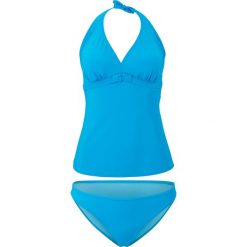 Tankini (2 części) bonprix turkusowy. Niebieskie stroje kąpielowe damskie bonprix, bez wzorów. Za 89,99 zł.