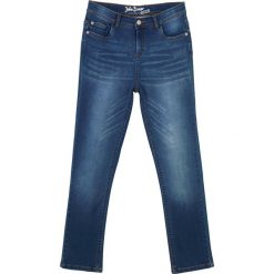 Dżinsy chłopięce "power-stretch" Slim Fit bonprix niebieski "stone”. Niebieskie spodnie chłopięce bonprix, bez wzorów, z elastanu, eleganckie. Za 84,99 zł.