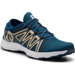 Buty SALOMON - Crossamphibian Swift 2 406832 27 V0 Poseidon/Taos Taupe/Ebony. Zielone buty męskie do biegania marki Salomon, ze skóry ekologicznej. Za 379,00 zł.
