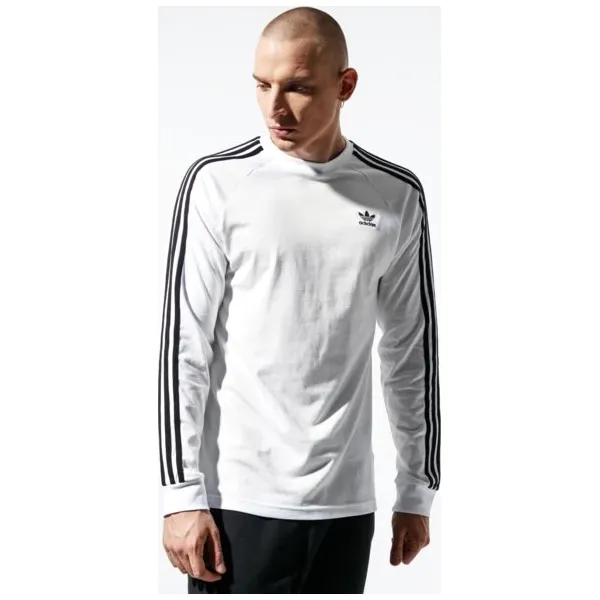 Adidas Koszulka Ls 3-Stripes Ls T , biały, rozmiar M. Białe koszulki męskie Adidas, m, bez wzorów, z bawełny, klasyczne, z kontrastowym kołnierzykiem, z długim rękawem, długie. Za 169,99 zł.
