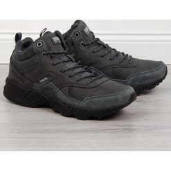 Buty sportowe skórzane męskie szare Big Star GG174412 - szary. Szare buty sportowe męskie BIG STAR, bez zapięcia. Za 239,99 zł.