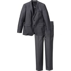 Garnitury: Garnitur „Slim fit” bonprix szary w prążki