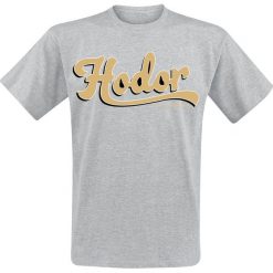 T-shirty męskie z nadrukiem: Gra o Tron Hodor T-Shirt odcienie szarego