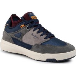 Sneakersy PEPE JEANS - Slate Pro 01 PMS30571 Dark Grey 975. Szare sneakersy męskie Pepe Jeans, bez zapięcia. W wyprzedaży za 239,00 zł.