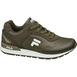 Sneakersy męskie Fila khaki. Brązowe sneakersy męskie Fila, bez zapięcia. Za 179,90 zł.
