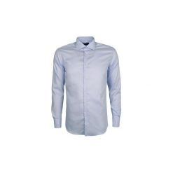 Koszule z długim rękawem Trussardi 32C11SINT / Collo 67. Niebieskie koszule męskie Trussardi, m, bez wzorów, bez kołnierzyka, z długim rękawem. Za 189,00 zł.