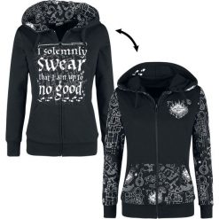 Harry Potter Marauder's Map Bluza z kapturem damska czarny. Czarne bluzy damskie marki Harry Potter, s, bez wzorów, bez rękawów, z kapturem. Za 284,90 zł.