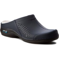Klapki NURSING CARE - Veneza WG3A03 Dark Blue. Niebieskie klapki damskie marki Nursing Care, ze skóry. Za 279,00 zł.