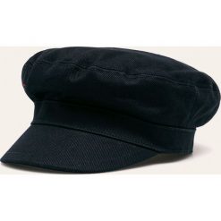Tommy Hilfiger - Kaszkiet. Niebieskie czapki damskie TOMMY HILFIGER, z aplikacjami, z bawełny. Za 229,90 zł.