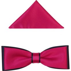 Różowo/amarantowo - granatowa muszka męska slim B54. Różowe muszki męskie Modini Moda Męska, na co dzień, bez wzorów, z tkaniny, eleganckie. Za 49,50 zł.