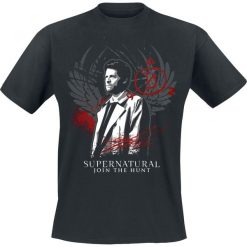 T-shirty męskie: Supernatural Castiel T-Shirt czarny