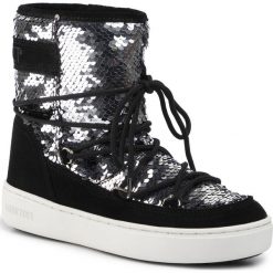 Śniegowce MOON BOOT - Pulse Mid Disco 24103600001 Black. Szare kozaki damskie Moon Boot, na zimę, ze skóry, bez zapięcia. W wyprzedaży za 439,00 zł.