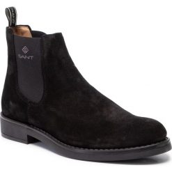 Sztyblety GANT - Oscar 19653922 Black G00. Czarne sztyblety męskie GANT, ze skóry, bez zapięcia. W wyprzedaży za 349,00 zł.