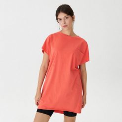 Sukienka oversize - Pomarańczo. Szare sukienki damskie House, s, bez wzorów, bez kołnierzyka, bez rękawów, oversize. Za 49,99 zł.