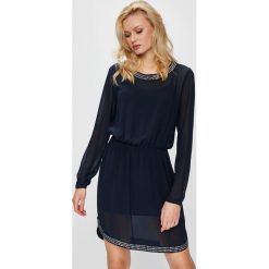 Liu Jo - Sukienka. Niebieskie sukienki mini damskie marki Liu Jo, na co dzień, z poliesteru, casualowe, z okrągłym kołnierzem. W wyprzedaży za 579,90 zł.