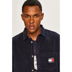 Tommy Jeans - Koszula. Niebieskie koszule męskie Tommy Jeans, s, bez wzorów, z bawełny, klasyczne, z klasycznym kołnierzykiem, z długim rękawem. W wyprzedaży za 299,90 zł.