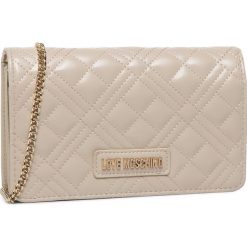 Torebka LOVE MOSCHINO - JC4093PP1ALI0110 Avorio. Brązowe torebki klasyczne damskie Love Moschino, z aplikacjami, ze skóry ekologicznej, eleganckie, zdobione, bez dodatków. W wyprzedaży za 379,00 zł.