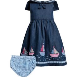 Sukienki dziewczęce letnie: JoJo Maman Bébé SAILBOAT DRESS WITH KNICKERS BABY SET Sukienka letnia charcoal