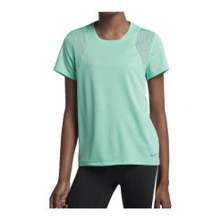 Topy damskie: Nike Koszulka damska W Run Top SS Tee zielona r. M (890353-349)
