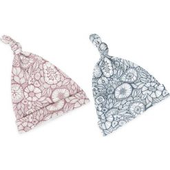Czapeczka Krasnal 2-pack Pink/Grey 0-2 miesiące Sleepee. Szare czapeczki niemowlęce Sleepee, bez wzorów. Za 35,00 zł.