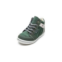 Pepino Półbuty Jesse Clown oliv (średnie) - zielony - Gr.Moda (2 - 6 lat). Zielone buciki niemowlęce Pepino, ze skóry, na sznurówki. Za 229,00 zł.