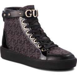 Sneakersy GUESS - FLGRC3 FAL12 BLKBL. Czarne sneakersy damskie marki Guess, ze skóry ekologicznej. W wyprzedaży za 369,00 zł.
