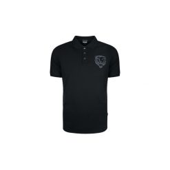 Koszulki polo z krótkim rękawem Roberto Cavalli S03GL0014. Czarne koszulki męskie Roberto Cavalli, s, bez wzorów, z krótkim rękawem. Za 249,00 zł.