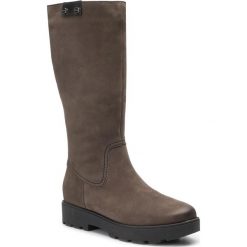 Kozaki LASOCKI - SM-A226 Burlywood. Szare kozaki damskie Lasocki, ze skóry, bez obcasa, na obcasie, bez zapięcia. W wyprzedaży za 189,96 zł.