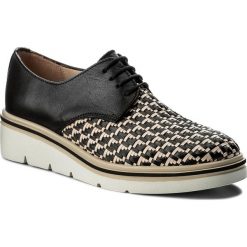 Oxfordy HISPANITAS - Ibiza HV86916 Black. Brązowe półbuty damskie marki Hispanitas, bez obcasa, na koturnie, bez zapięcia. W wyprzedaży za 299,00 zł.