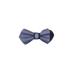 Granatowa mucha diament z poszetką w okręgi i czerwone kropki A170. Czerwone muszki męskie Modini Moda Męska, na co dzień, bez wzorów, z tkaniny, eleganckie. Za 44,10 zł.