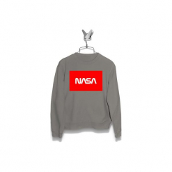 Bluza NASA czerwone Męska. Szare bluzy męskie Failfake, xxl, bez wzorów, bez kołnierzyka, bez rękawów, bez kaptura. Za 170,00 zł.