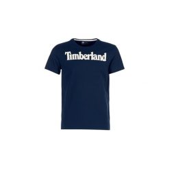 T-shirty z krótkim rękawem Timberland SS KENNEBEC RIVER BRAND LINEAR TEE. Niebieskie t-shirty męskie Timberland, s, bez wzorów, bez kołnierzyka, krótkie. Za 129,00 zł.