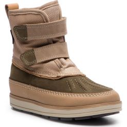 Śniegowce CLARKS - Arrow Star Gtx GORE-TEX 261384337 Grey Combi. Pomarańczowe śniegowce chłopięce Clarks, bez zapięcia, gore-tex. W wyprzedaży za 259,00 zł.