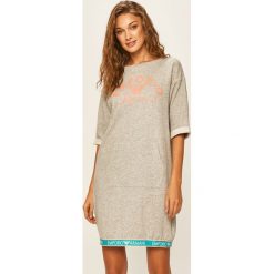 Emporio Armani - Koszula nocna. Niebieskie piżamy damskie Emporio Armani, s, z nadrukiem, z elastanu, z okrągłym kołnierzem, bez rękawów. Za 449,90 zł.