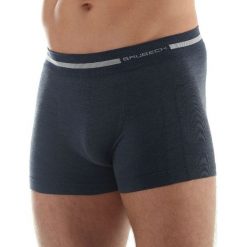 Bokserki męskie: Brubeck Bokserki męskie Comfort Wool Merino granatowe r. L (BX10430)
