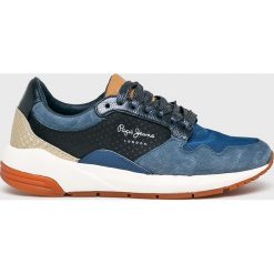 Pepe Jeans - Buty. Niebieskie buty sportowe damskie Pepe Jeans, bez wzorów, z jeansu, sportowe. W wyprzedaży za 239,90 zł.