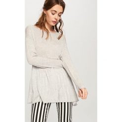 Sweter z falbaną - Jasny szar. Szare kardigany damskie Reserved, s. Za 59,99 zł.