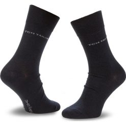 Zestaw 2 par wysokich skarpet męskich TOM TAILOR - 9002 Dark Navy 545. Niebieskie skarpetki męskie Tom Tailor, bez wzorów, z elastanu. Za 29,00 zł.
