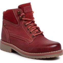 Trapery LASOCKI - WI21-218134 Red. Czerwone trapery damskie Lasocki, ze skóry, bez obcasa, bez zapięcia. Za 199,99 zł.