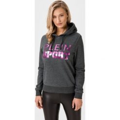 Philipp Plein Sport Bluza Szary. Szare swetry damskie Philipp Plein Sport, m, z haftami, z bawełny, sportowe, bez rękawów, bez kaptura. Za 922,95 zł.