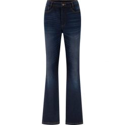 Dżinsy dzwony bonprix ciemny denim. Czarne jeansy damskie bonprix. Za 109,99 zł.