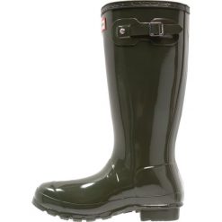 Buty zimowe damskie: Hunter ORIGINAL GLOSS Kalosze dark olive