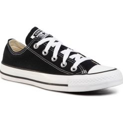 Trampki CONVERSE - All Star Ox M9166C Black. Czarne półbuty damskie Converse, bez wzorów, z jeansu, bez zapięcia. W wyprzedaży za 239,00 zł.