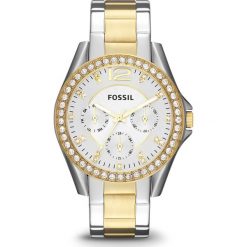 Zegarek FOSSIL - Riley ES3204 2T Silver/Gold. Szare zegarki damskie Fossil, ze stali. Za 509,00 zł.