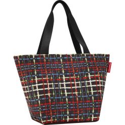 Shopper bag damskie: Shopper bag z kolorowym wzorem – 51 x 30,5 x 26 cm
